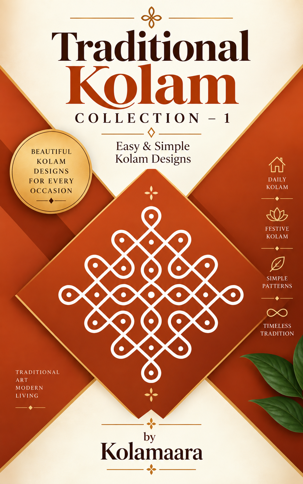 Traditional Kolam Collection – 1 | Easy & Simple Kolam Designs eBook